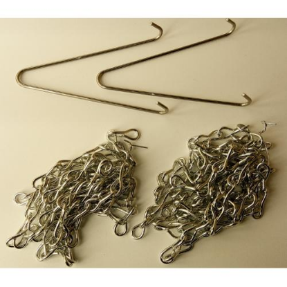 Picture of 6 FT 2 pcs No. 10 Jack Chain, and 2 pcs V-hook