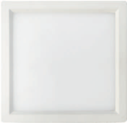 Picture of 4'' Square LED Flush Mount, 10 watts, 600 lms, 3000K, Dimmable, IC & Wet Location Rated