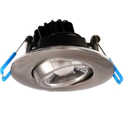 Picture of 4'' Gimbal Recessed LED, 11 watt, 4000K, 900 lms, Triac Dimmer 10-100%, 120V, Round, Brush Nickel