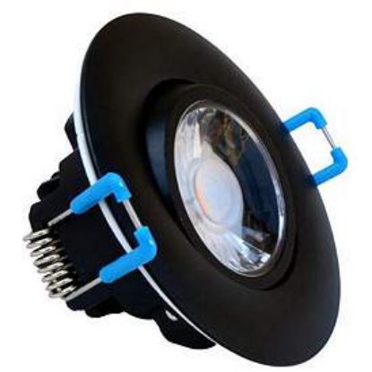 Picture of 4'' Gimbal Recessed LED, 11 watt, 4000K, 900 lms, Triac Dimmer 10-100%, 120V, Round, Black