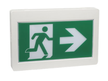 Picture of LED Running Man Exit Sign, with Battery backup Combo, 120/347V