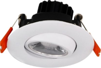 Picture of 3'' Gimbal Recessed LED, 8 watt, 3000K, 550 lms, Triac Dimmer 10-100%, 120V, Round