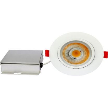 Picture of 4'' Gimbal Recessed LED, 9 watt, 4000K, 700 lms, Triac Dimmer 10-100%, 120V, Round