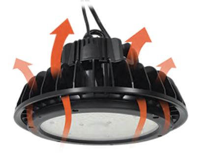 Picture of LED High-bay UFO, 150 watts, 5000K, 21116 lms, Dimming 0-10V, 10 ft Power Cord, 347V
