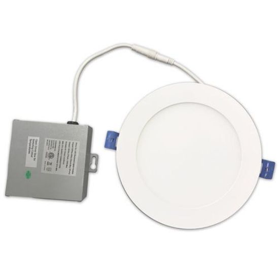 Picture of 6'' Slim LED Light Panel 15 watts Dimmable, CCT 3K-4K-5K, 120V Round, Damp Location