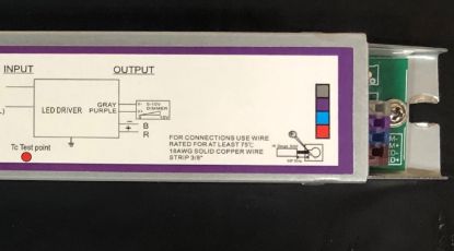 Picture of LED Driver, 40 watts, 28-36V DC Dimming 0-10V, Max. 1.1A, Damp Locations, 120M