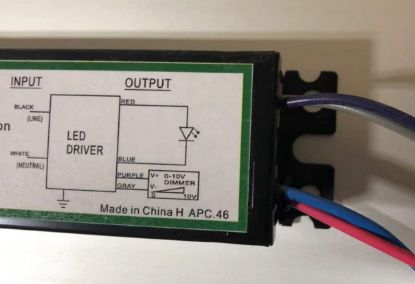 Picture of LED Driver, 100 watts,  Damp Location, Dimming 0-10V, Multi-Voltage 120-347V