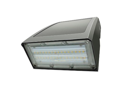 Picture of LED Wall Pack, 40 watts, built-in photocell, 5000K, 4800 lms, IP 65 Rated, 120-347V