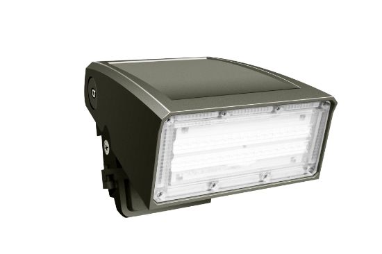 Picture of LED Wall Pack, 60 watts, built-in photocell, 5000K, 7200 lms,  IP 65 Rated 120-347V