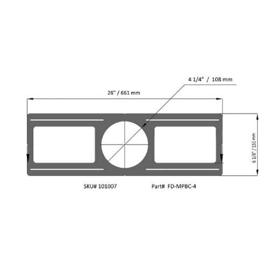 Picture of 4-1/4'' Round Pre-Mounting Plate for Builder's Choice Slim LED Round Fixture