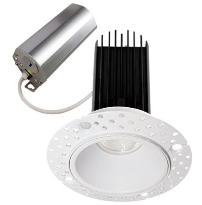 Picture of 2'' Trimless LED Downlight, 15 watts, Triac Dimming, 1000 lms, 5 CCT Switchable, 120V, Wet Location, Round, White