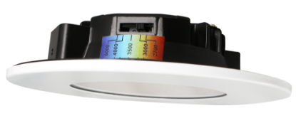Picture of 4” LED Multiple Application Recessed Downlight, 8 watts, 656lm, Pre-select 5 CCT, White 