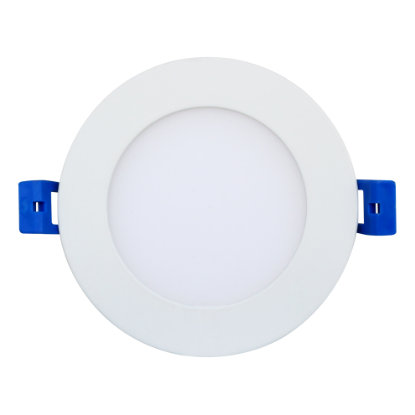 Picture of 4" Slim LED Light Panel, 9 watts, 740 lms, CRI 90+,  Triac Dimmable, Pre-select 5 CCT, Wire Connector, 120V, ROUND, Wet Location