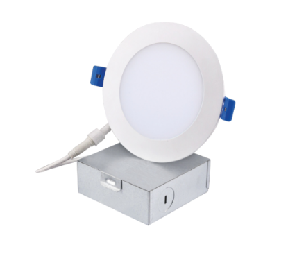 Picture of 6" Slim LED Light Panel, 12watts, 1030 lms, Dimmable, Pre-select 5 CCT, 120V, ROUND, Damp Location