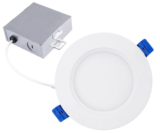 Picture of 4" LED Slim Baffle Light, 12 watts, 895 lms, Pre-select 5 CCT, Dimming 10-100%, 120V, Round