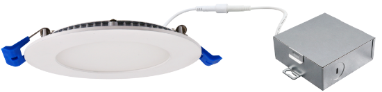 Picture of 4" Slim LED Light Panel, 12watts, 985lms, Dimmable, Pre-select 5 CCT, 120V, ROUND, Damp Location
