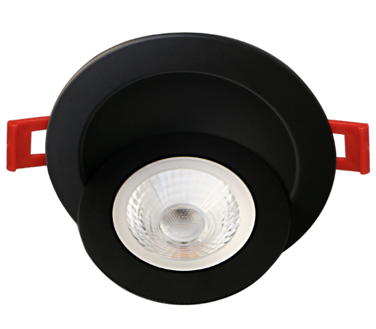 Picture of 4" LED Floating Gimbal, 9 watts, Pre-select 5 CCT, 740 lms, Dimmable 10-100%, 120V, Round, Black