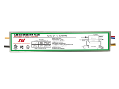 Picture of LED Emergency Pack, 10 watts, 15-55V DC, Min. 90 mins, Battery 6.4V, 120-347V, with wire lead