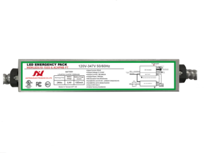 Picture of LED Emergency Pack, 10 watts, 15-55V DC, Min. 90 mins, Battery 6.4V, 120-347V, with Flexible Conduit