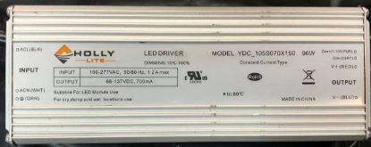 Picture of LED Driver, 96 watts,68-137V DC, Dimming 0-10V, Max. 1.20A, Damp Locations, 120-277V