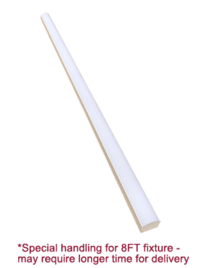 Picture of 8 FT LED Lightning Bolt Strip, 57 watts, 4000K, 6751 lms, Dimming 0-10V, 347V