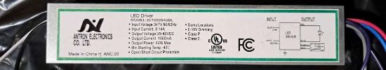 Picture of LED Driver, 42 watts, 28-36V DC Dimming 0-10V, Max. 1.15A, Damp Locations, 347V