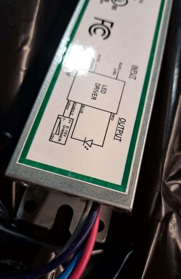 Picture of LED Driver, 42 watts, 28-36V DC Dimming 0-10V, Max. 1.15A, Damp Locations, 347V
