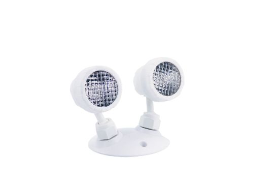 Picture of LED Emergency Remote Light, ABS, 2-Heads, 5-24VDC, 2X5 watts, 2X350 lms