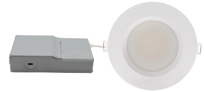 Picture of 4'' Regressed Module Downlight, 15 watts, 1230 lms, Pre-select 5 CCT, Triac Dimming, 120V, Round, Wet Location