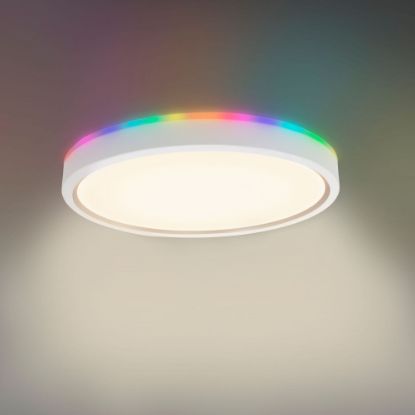Picture of 7'' Smart Ceiling Light RGB and Tunable White, 15W/2.5W, 1100 lms/80 lms, 120-277V, 2700K-6500K, Wet Location