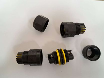 Picture of Wire Connector, Round Junction Box for 3 Pin cables, IP65 Rated