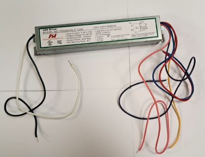 Picture of LED Driver, 60 watts (1200), with 12VDC, 30-48V DC, Dimming 0-10V, Max. 1.2A, Damp Location, 120-347V