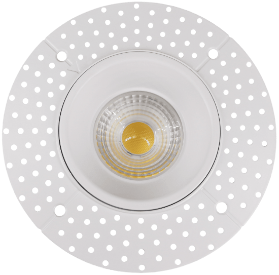 Picture of 4'' Trimless LED Downlight, 15 watts, Triac Dimming, 1230 lms, 5 CCT Switchable, 120V, Wet Location, Round, White
