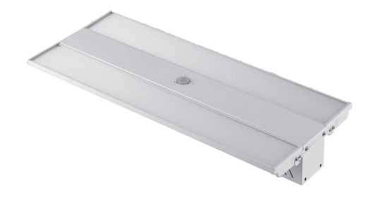 Picture of FDL LED Foldable Adjustable Beam Angle Linear Highbay, Pre-Select 3 Wattage 180-200-220 watts, Pre-Select 3 CCT 3500K-4000K-5000K, up to 150 lms/W, Dimmable 0-10V, Pre-adjustable angle 0-60°, 120-347V