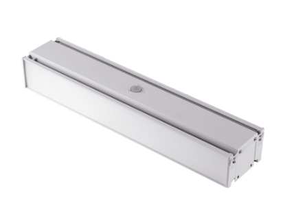 Picture of FDL LED Foldable Adjustable Beam Angle Linear Highbay, Pre-Select 3 Wattage 180-200-220 watts, Pre-Select 3 CCT 3500K-4000K-5000K, up to 150 lms/W, Dimmable 0-10V, Pre-adjustable angle 0-60°, 120-347V