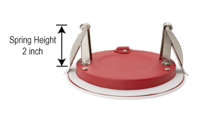 Picture of 4'' LED Fire Rated Recessed Downlight, Pot Light, 12 watts, 984lms, Pre-select 5 CCT, Triac Dimming, 120V, Round, Wet Location