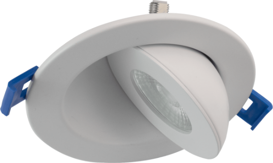 Picture of 3" LED Floating Gimbal, 8 watts, CRI 90+, Pre-select 5 CCT, 700 lms, Dimmable 10-100%, 120V, Round, White