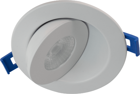 Picture of 3" LED Floating Gimbal, 8 watts, CRI 90+, Pre-select 5 CCT, 700 lms, Dimmable 10-100%, 120V, Round, White