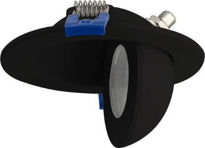 Picture of 3" LED Floating Gimbal, 8 watts, CRI 90+, Pre-select 5 CCT, 700 lms, Dimmable 10-100%, 120V, Round, Black