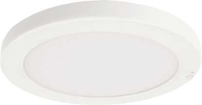 Picture of 7" LED Flush Mount with PIR Motion Sensor & Photocell, 15 watts, 1230 lms, CRI 90+, Pre-select 5 CCT, Dims to 30% by Sensor, IC & Wet Location Rated, Round, White