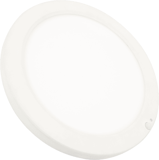 Picture of 9" LED Flush Mount with PIR Motion Sensor & Photocell, 18 watts, 1476 lms, CRI 90+, Pre-select 5 CCT, Dims to 30% by Sensor, IC & Wet Location Rated, Round, White