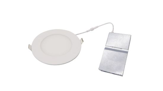 Picture of 4'' LED Recessed Downlight, 2-hours Fire Rated, 9 watts, 738lms, Pre-select 5 CCT, Triac Dimming, 120V, Round, Wet Location, White