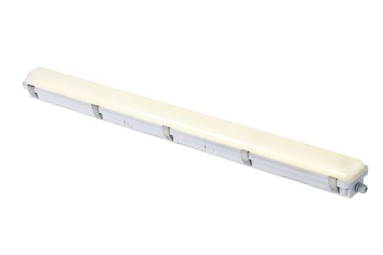 Picture of LED Vapor Tight IP65 Rated, 4FT, Pre-Select 3 Wattage 60-70-80W, Pre-Select 4CCT 3000K-3500K-4000K-5000K, 135lms/W, Dimming 0-10V, 120-347V