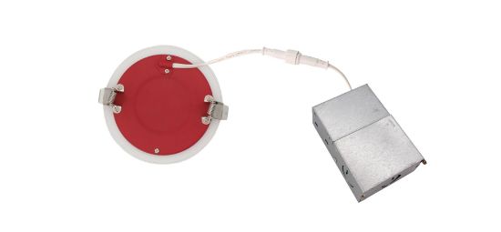 Picture of 3'' LED Recessed Downlight, 2-hours Fire Rated, 8 watts, 656lms, Pre-select 5 CCT, Triac Dimming, 120V, Round, Wet Location, White