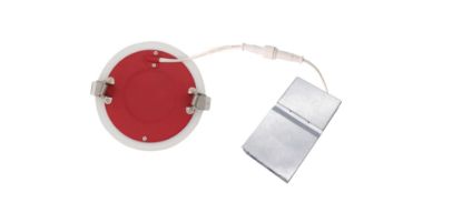 Picture of 4'' LED Recessed Downlight, 2-hours Fire Rated, 9 watts, 738lms, Pre-select 5 CCT, Triac Dimming, 120V, Round, Wet Location, White