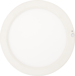 The picture of LED Super Slim Flush Mount : Surface Mount with PIR/Photocell, LED Double Ring Flush Mount