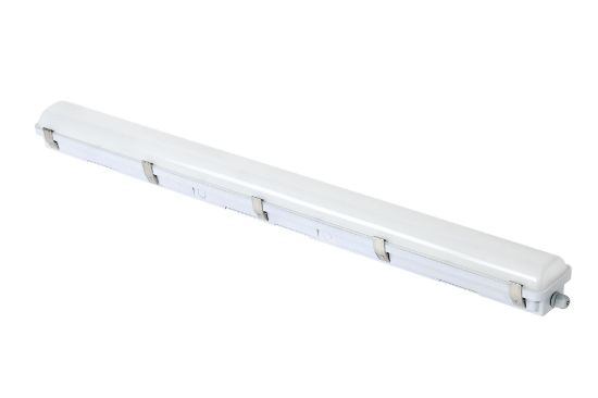 Picture of LED Vapor Tight IP65 Rated, 4FT, Pre-Select 3 Wattage 40-50-60W, Pre-Select 4CCT 3000K-3500K-4000K-5000K, 145lms/W, Dimming 0-10V, 120-347V